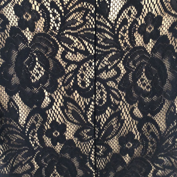 Black Lace Blouse with Peplum Trim from Mystic - Picture 3 of 4